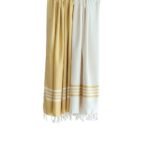 Geltonos ir baltos spalvos rankšluosčių rinkinys