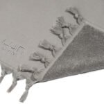 Dvipusio dizaino pilkos spalvos rankšluostis „Organic”