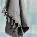 100 % eko medvilnės, 70×140 pilkos spalvos rankšluostis