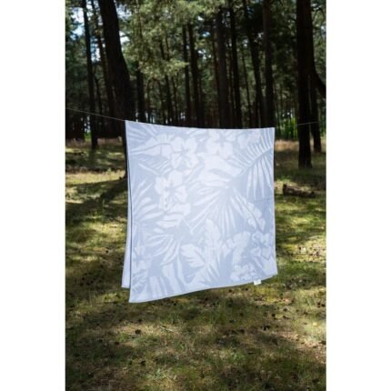 Purus mėlynos spalvos paplūdimio rankšluostis JUNGLE 100x180