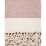 Baltai raudonas hamamo stiliaus rankšluostis