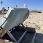 Paplūdimio rankšluostis paplūdimio gultams 200 × 90