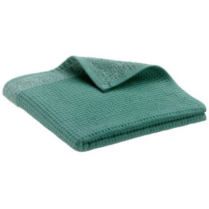 Perdirbtos medžiagos žalias vonios rankšluostis „Abby“