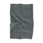 Modernus, tamsiai pilkos spalvos „Delux“ rankšluostis