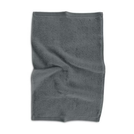 Modernus, tamsiai pilkos spalvos „Delux“ rankšluostis