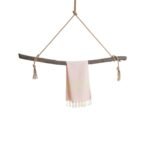 Rožinis paplūdimio rankšluostis 90×45