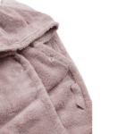 Kūdikio rankšluostis „Baby Cape“ 60×120 cm – švelnus, su meškučio gobtuvu ir spaude, tinkamas nuo gimimo iki 5 metų