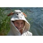 Vaikiškas pončas „Avis“ iš ekologiškos medvilnės – švelnus, saugus ir nevaržantis judesių po maudynių