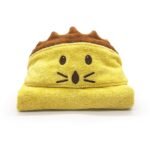 Vaikiškas pončas „Liūtas“ iš 100 % ekologiškos medvilnės – švelnus, saugus ir tinkamas naudoti po maudynių