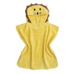 Ekologiškas vaikiškas pončas „Liūtas“ – su kapišonu, nevaržantis judesių ir tvariai pagamintas ES