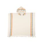 Tvarus moteriškas pončas „Rainbow“ – stilingas, orui pralaidus ir supakuotas perdirbtoje dėžutėje