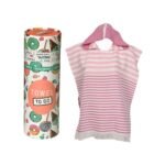 Vaikiškas pončas – praktiška dovana iš 100 % medvilnės, puikiai tinkanti kelionėms, po maudynių ar aktyviam laisvalaikiui