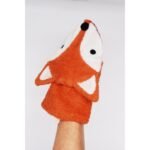 Ekologiška prausimosi pirštinė „Lapė“ – rankų darbo, draugiška odai ir aplinkai