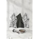 Pilkas virtuvinis rankšluostis „Essentials“ 40×48 cm – švelnus ir modernus virtuvės akcentas