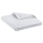 Perdirbtos medžiagos vonios rankšluostis „Abby” Baltas