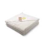 Vaikiškas rankšluostis su gobtuvu Baltas